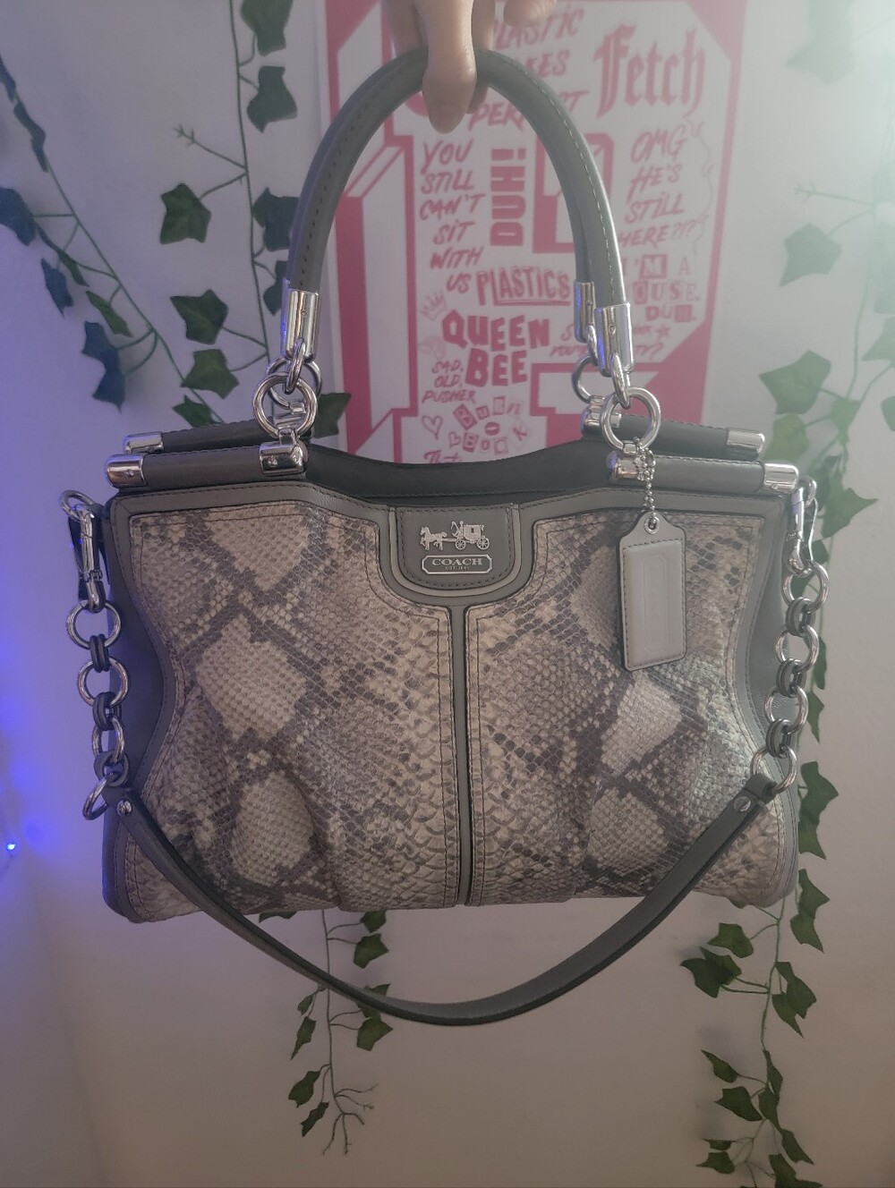 Coach Limited Edition Madison Pinnacle Python Satchel Retailed $1000